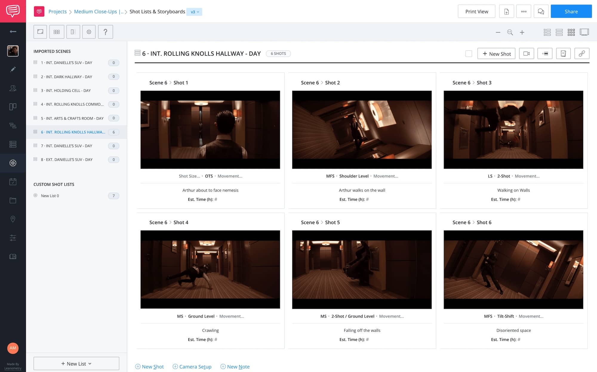Walter Murch Rule of Six - Inception - StudioBinder Online Shot Listing Software