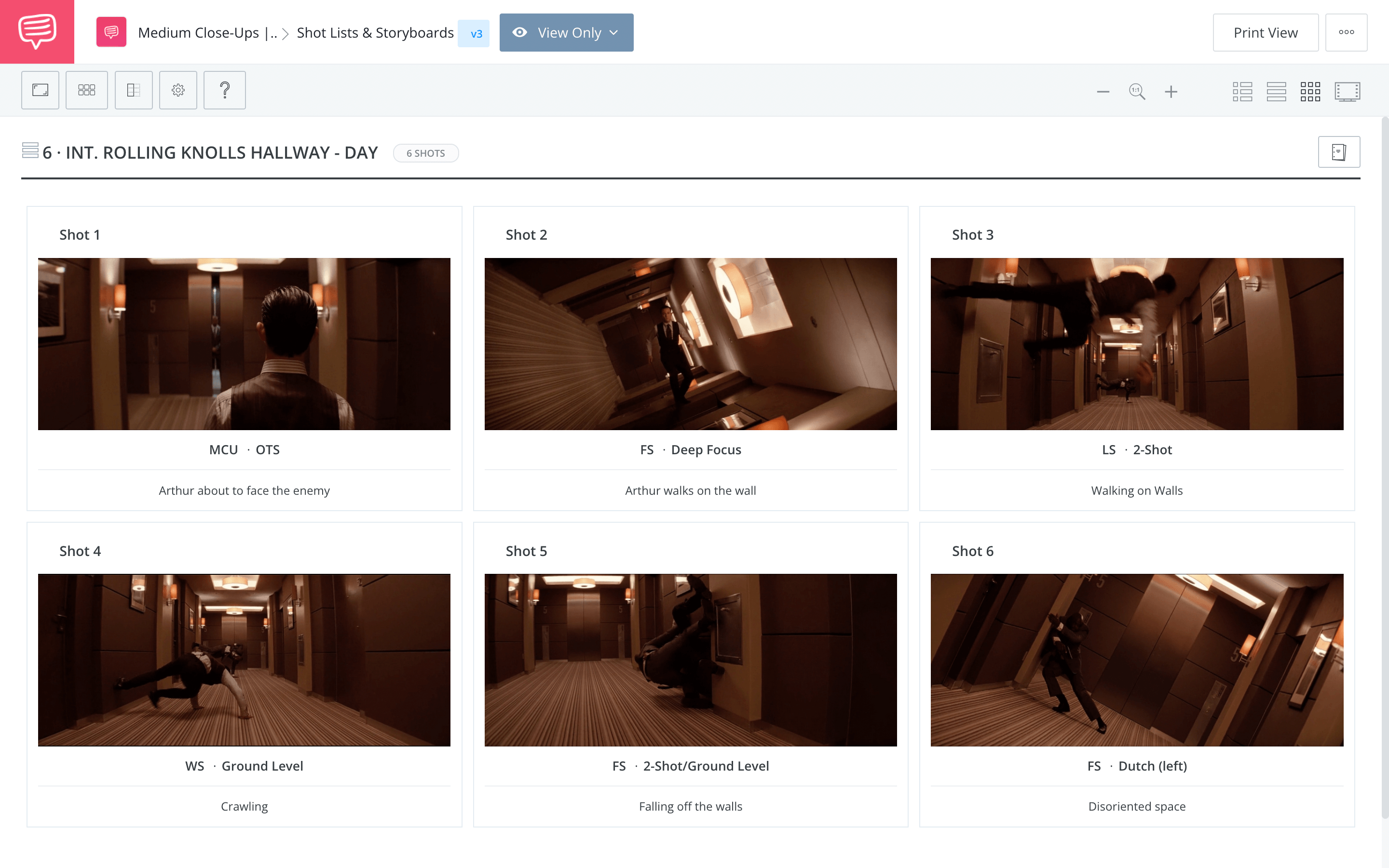 Walter Murch Rule of Six Inception StudioBinder Online Shot Listing Software
